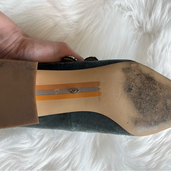 Sam Edelman Tahira Block Heel Mary Jane Teal Size 8.5 - Picture 7 of 8